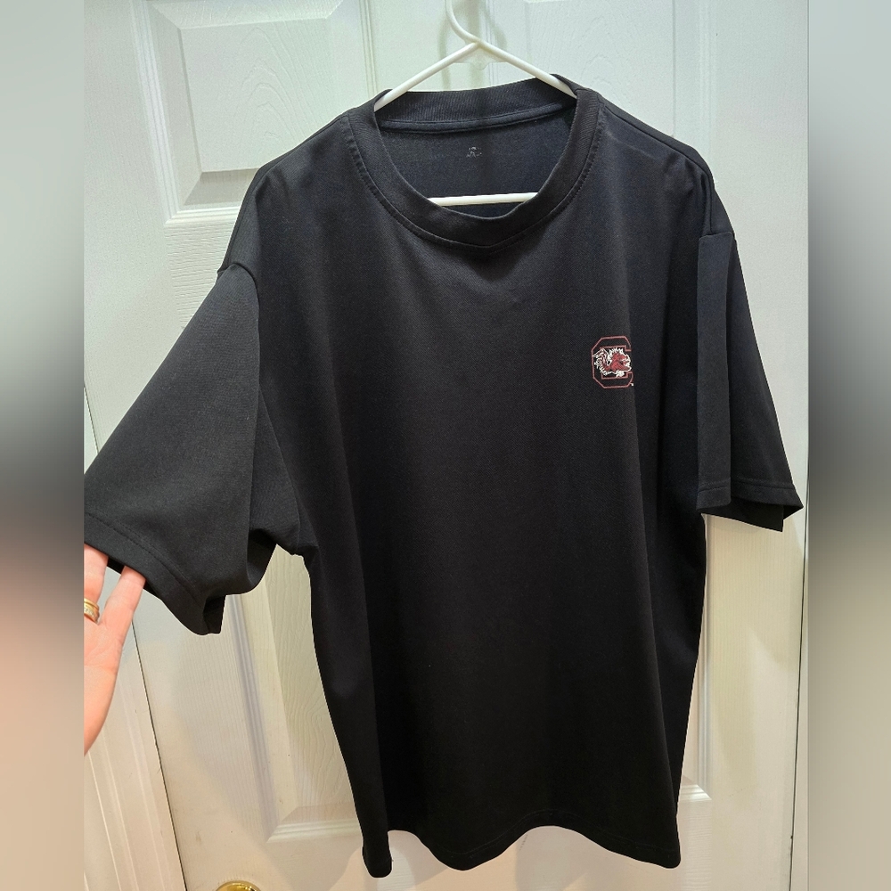 Gamcock STARTER Black Short Sleeve Tee with Logo, See Measurement